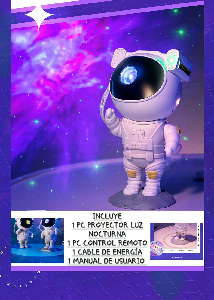 Miniatura 2 de LAMPARA PROYECTOR ASTRONAUTA GRANDE